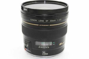 現状品 Canon EF 20mm F2.8 USM 単焦点レンズ　＃200770