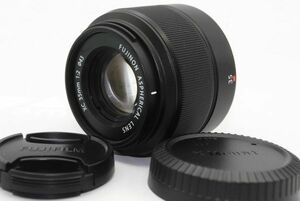 200750　極上品 富士フィルム　FUJIFILM X フジノン XC 35mm F2　前後キャップ　正常動作品