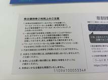 株主優待　WORLD　ワールド　11000円分　1500円×4枚　2500円×2枚　2024年12月31日まで　金券　優待券　◆4081_画像4