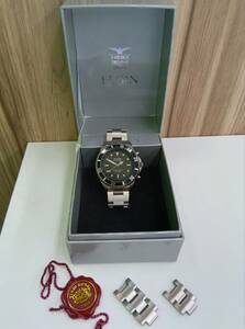 美品　ELGIN　エルジン FK-1253S-APM 電波 ソーラー アナログ 腕時計 メンズ　◆4087