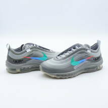 【新品未使用】Off-White Nike Air Max 97 Grey オフホワイト ナイキ エアマックス97 グレー AJ4585-101 25.5cm_画像8