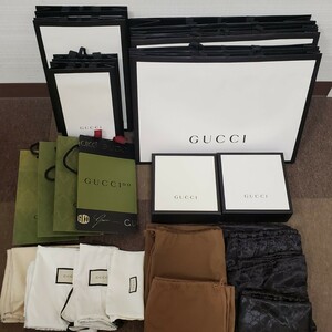 ■GUCCI グッチ 紙袋 空箱 保存袋 おまとめ■ ショッパー/ショップ袋/ブランド/新旧/限定/バッグ/財布/保管