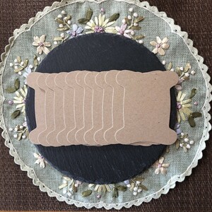 糸巻き台紙　クラフト色　中厚手　オリジナル 360枚　日本製
