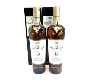 The MACALLAN ザ・マッカラン 12年 シェリーオーク ウイスキー 700ml 40% 箱付 2本 6-19-223.225