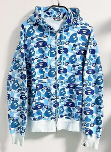 送料無料 BAPE マイロ 猿迷彩 ジップパーカー （A BATHING APE BABY MILO CAMO ZIP HOODIE SWEAT NIGO アベイシングエイプ ベイビーマイロ