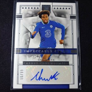 【99シリ】カーニー・チュクエメカ　22-23 Panini impeccable stars auto Carney Chukwuemeka /99 auto 直筆サイン　チェルシー