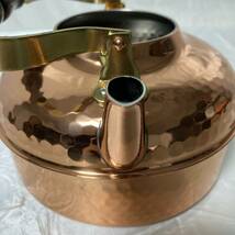 SK 銅の名門　COPPER 100　HOME WARE　新光金属　2リットル　純銅製　ヤカン　S-810H　ケトル_画像6