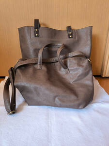 *PU leather 3WAY tote bag *