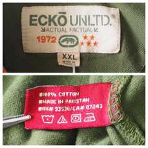 ☆送料無料☆ ECKO UNLTD エコー アンリミテッド USA直輸入 古着 半袖 ポロシャツ メンズ XXL グリーン トップス 中古 即決_画像8