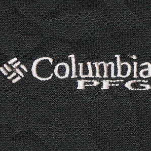 ☆送料無料☆ Columbia コロンビア USA直輸入 古着 半袖 ロゴ PFG OMNI-SHADE オムニシェード ポロシャツ メンズ ブラック トップス 中古の画像4