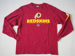 ☆送料無料☆ NFL TEAM APPAREL USA直輸入 古着 長袖 希少 WASHINGTON・REDSKINS ワシントン・レッドスキンズ Tシャツ メンズ L 中古 即決