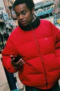 supreme シュプリーム Reversible Down Puffer Jacket リバーシブルダウンパファージャケット Sサイズ RED レッド ダウンジャケット