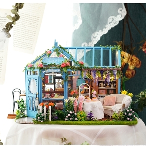 ★☆送料無料◆DIYドールハウス ミニチュア★手作りキットセット ミニチュア ROSE GARDEN TEA HOUSE☆★の画像1