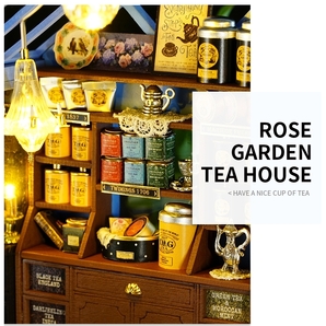 ★☆送料無料◆DIYドールハウス ミニチュア★手作りキットセット ミニチュア ROSE GARDEN TEA HOUSE☆★の画像7