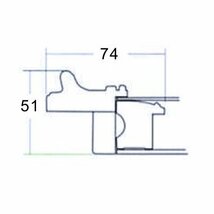 大額 油彩用額縁 8111 アクリル仕様 壁用フック付 (F3 シルバー)_画像5