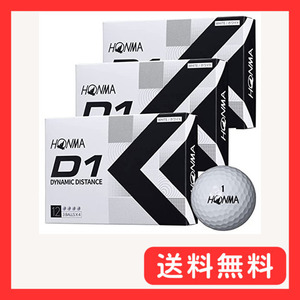 HONMA(ホンマ ゴルフ) D1 2022 ゴルフボール ホワイト BT2201 3ダースセット(36球)