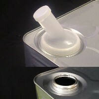 一斗缶用注ぎ口・ノズル70mm(樹脂などの高粘度用)，1セット(10個入)