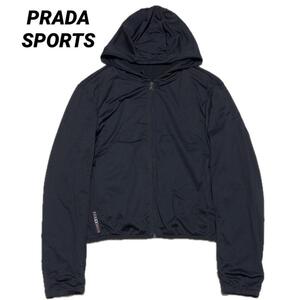 PRADA SPORTS アーカイブ ジャージ素材 ナイロン切替 ジップパーカー