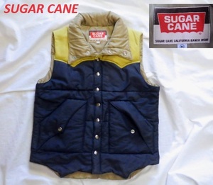 SUGARCANEシュガーケーン中綿ダウンベストM★切替東洋