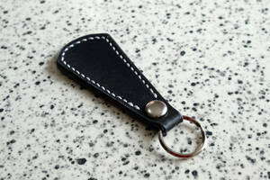  cow cow leather made, hand made shoehorn key holder leather shoe horn key holder black color nickel 