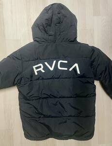 RVCA rvca ダウンジャケット ジャケット JACKET ブラック 黒 メンズ　服　冬服　M 正規品　中古　美品　格安　最終出品