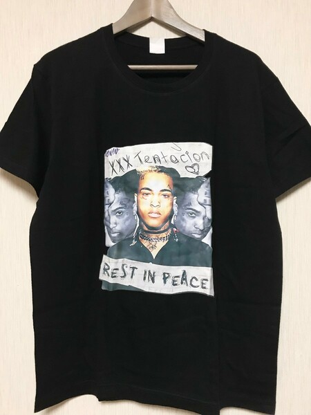 xxxtentacion hiphop ヒップホップ ラップ 半袖 Tシャツ 洋楽 US Rap HipHop Trap r&b lil peep lil baby lil dark black 黒色