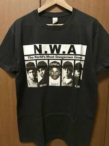 N.W.A Tシャツ ヒップホップ ラッパー 90s hiphop rap XL コンプトン Westside 2pac dr.dre ice cube black ブラック 送料無料