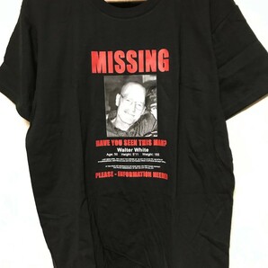 Breaking Bad ブレイキング バッド ウォルター Tシャツ サイズL 洋画 洋楽 ドラマ Netflix Missing tee ブラック black 送料無料 希少