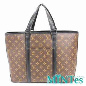 Louis Vuitton ルイヴィトン M45734 ウィークエンド PM 2WAY トートバッグ モノグラム・マカサー ブラウン モノグラムマカサーキャンバス