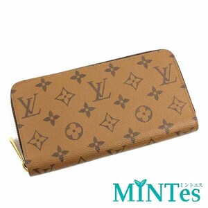 Louis Vuitton ルイヴィトン M82444 ジッピーウォレット ラウンドファスナー長財布 モノグラム・リバース ブラウン キャンバス レディース