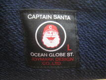 一点物!! CAPTAIN SANTA キャプテンサンタ 4th アニバーサリー2006 4周年記念限定 ロゴ刺繍 ジップアップ スウェットベスト 希少 サイズ L_画像5