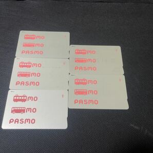 送料無料 パスモカード PASMO 無記名 チャージ無 5枚セットの画像1