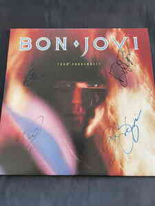 ボン・ジョビ 直筆サイン入りレコード LP Bon Jovi 