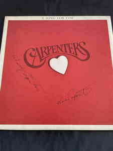 Carpenters 直筆サイン入りレコード LP カーペンターズ