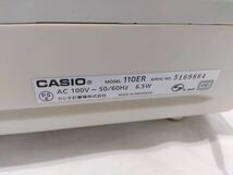 動作 CASIO カシオ 電子レジスター 110ER お店 店舗 レジスター レジ 店舗用品 電子レジスタ _画像6