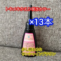 トキメキかえり咲きカラー　サンシャインブラウン　マロン　40ml×13本　白髪染め　カラー剤　トリートメント　ヘアケア　毛髪着色料　茶色_画像1