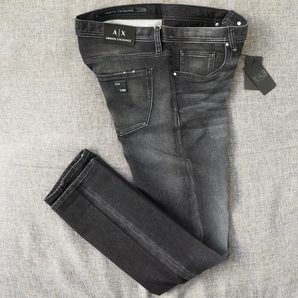 新品★ ARMANI EXCHANGE ストレッチ ニット デニム パンツ SLIMFIT 32 送料込 アルマーニエクスチェンジ ジョルジオアルマーニ ジーンズ