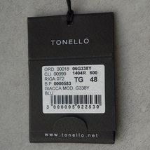 新品#イタリア製 ハンドメイド TONELLO リネン ストライプ ストレッチ ジャケット 48 送料無料 メンズ トネッロ ティージャケット T-JACKET_画像10