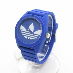 △491375 未使用品 adidas アディダス QZ クォーツ腕時計 PKGAD1015 ブルー