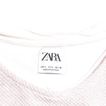 〇492170 ZARA ザラ ◯Tシャツ 半袖 メッシュニット レイヤード サイズS 現行タグ メンズ ナチュラル_画像3