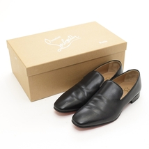 ●497945 Christian Louboutin クリスチャン ルブタン ●ローファー 革靴 レザーシューズ DANDY FLAT CALF サイズ41/25.5cm 本革 メンズ_画像7