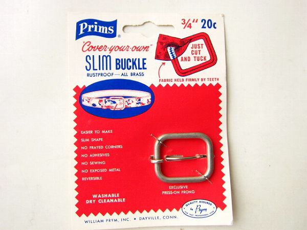 Vintage/Made in USA/Prims/Slim buckle kit for making belts/Handmade/For creating an atmosphere such as interior/D128-71-2591, hobby, culture, hand craft, handicraft, others