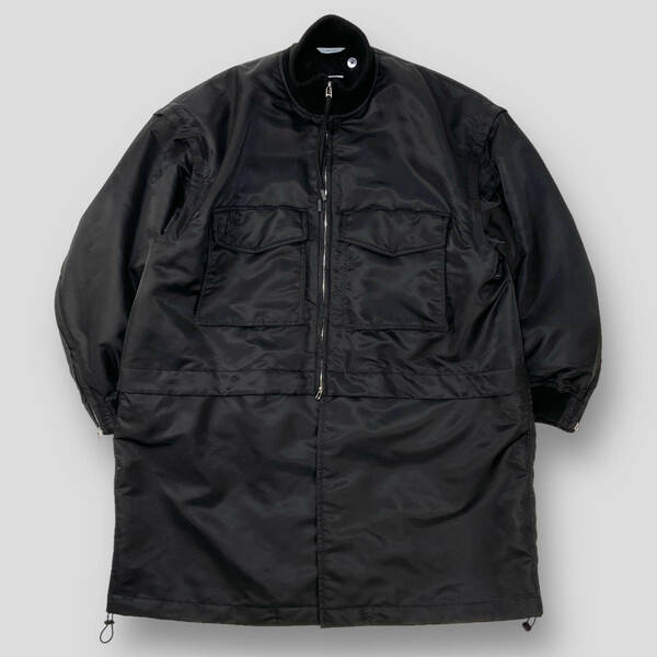 希少 定価14.8万 SHEIK YERBOUTI / シーク・ヤボーティ 23AW GONS JACKET 7WAY リサイクルナイロン フライトジャケット SSM3092 46 コート