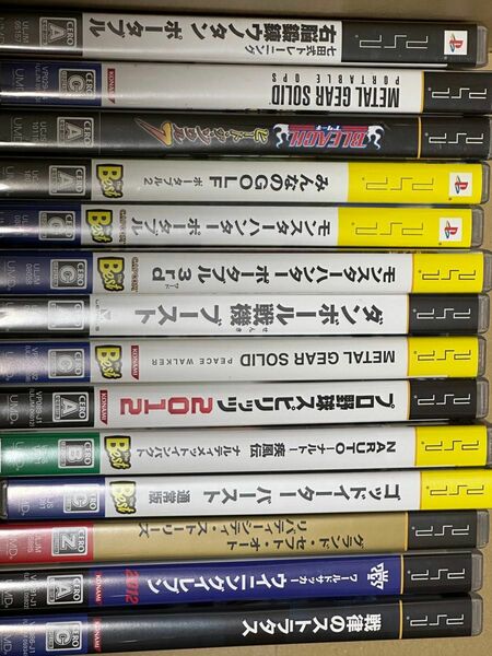 PSPソフトまとめ売り 14本　ジャンク品