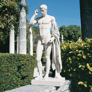 西洋彫刻マルクスクラウディウスマルケッルス古典的ヌード彫像ルーブル美術館古代ローマ裸像置物インテリア庭園輸入品