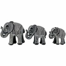 象ゾウの群れ大中小の3体セット彫像手乗り象インテリア置物装飾置物オブジェエキゾチック置物工芸品贈り物輸入品_画像5