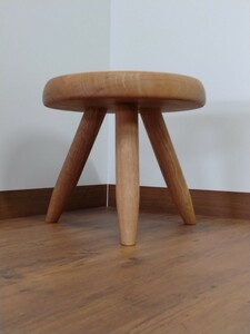 furniture-worker-craftman stool！！　オークナチュラル　無垢ヴァーサタイルスツール!!未使用品！！