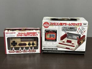 未開封保管品 Nintendo ファミコン型アラームクロック2 (エキサイトバイク) 連射測定機能付 コントローラ型アラームクロック 2個セット