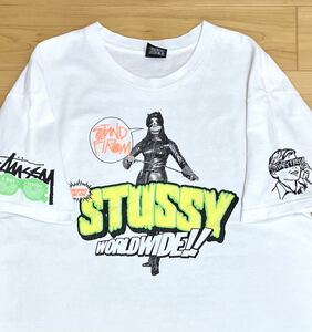 ★STUSSY STAND FIROM Tシャツ SizeM SM嬢 オールドフォト★