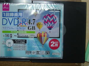 DAISO DVD-R 4.7G 2枚 1-16倍速＋ シールズ　SEALS CL09 10 11つき　チア